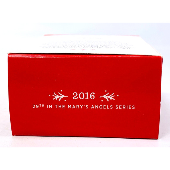 Hallmark Mary's Angels ZINNIA Keepsake Ornament 2016 Series #29 Pink with Doll - Picture 11 of 12